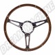 Volant SSP en Acajou 380mm avec Branches Polies Tulipées 5cm AC400112