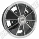 Jante en Alliage SSP BRM Noire Brillante 5x15", 5x205 PCD, ET14 : Coccinelle (1950-1967), T2 Bay (1968-1970), T2 Split Bus (1950-1967)