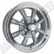  Jante SSP GT à 8 rayons argent poli 5,5x15" pour Coccinelle, Karmann Ghia, Type 3, 1967-1973