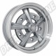 Jante SSP Radar en Alliage, Argent Peint avec Bord Poli, 5Jx15", 5/205 PCD