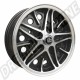 Jante SSP Style "COSMIC" Noire Polie 5.5x15 pour 5x205, Homologation TÜV