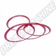 Cerclage d'enjoliveur rouge pour jantes 5x205 (jeu de 4)