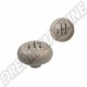 Pommeau de levier de vitesse gris avec grille de 4 vitesses en noir, Diam 7mm - Réf. 50900GR