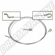 Câble d'accélérateur extra long double embouts Universel pour VOLKSWAGEN  - 4,5 Mètres 