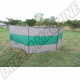Brise-vent transparent, gris et vert DM9911, 5 m x 1,44 m