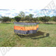 Brise-vent transparent, orange et gris DM9909, 5 m x 1,44 m