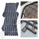 Grille d'aération rétro couleur noire pour vitre de porte - DM061017B