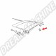 Guide centreur de capot avant pour VW Golf 1 (Berline, Jetta, Caddy, Cabriolet) - 1974-1983