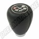 Pommeau de Levier de Vitesse 79-4640-0 Noir avec Sigle Vitesses - Universel pour Volkswagen et Porsche 4 Vitesses