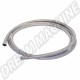 Durite/flexible d'essence renforcée tressée inox, au mètre, diamètre intérieur 12,7 mm, diamètre extérieur 17 mm