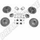 Kit frein avant à disques 4x130 Q+ platines "CSP" pour Volkswagen Coccinelle 1302 & 1303, Réf. : 4984994130