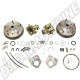 Kit Conversion Freins à Disques Arrière CSP 5x205 pour Volkswagen Coccinelle et Karmann Ghia à partir de 1968, boîte à trompettes