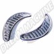 Grille Couvre Aération Chrome pour VW Type 1, VW 1300, 1302, 1303 (08/70 et après), VW 1200 Deluxe (08/73 et après)