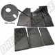 Tapis Caoutchouc Noir Type Origine pour Volkswagen Coccinelle 57-67 (Avant & Arrière)