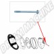 Vis de fixation pour cabochon de feux arrière Volkswagen Coccinelle (08/1961-07/1973) Inox 