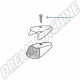 Vis de fixation sur cache chromé de clignotant pour Coccinelle (08/1957-07/1974)