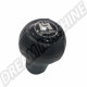 Pommeau du levier de vitesses similicuir/WOB Wolfsburg, taraudage 12mm, plastique