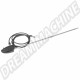 Antenne Radio Universelle à Montage Latéral Simple pour VW Coccinelle, Type 3, Bus, Thing (181) et autres, Base en Noir et Antenne en Chrome, Réf. Z05180251