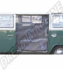 Moustiquaire porte latérale pour Combi Westfalia avec zip central.