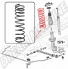 Ressorts Courts de Suspension Avant pour Volkswagen Coccinelle 1302 & 1303 -5cm  
